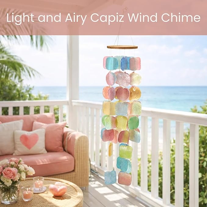 Solange & Frances Garden Decor, Patio Decor, Wind Chimes for Outside,Patio Decorations Outdoor and Front Porch Decor. Unique Gifts for Women, Ideas, Birthday Gifts for Women