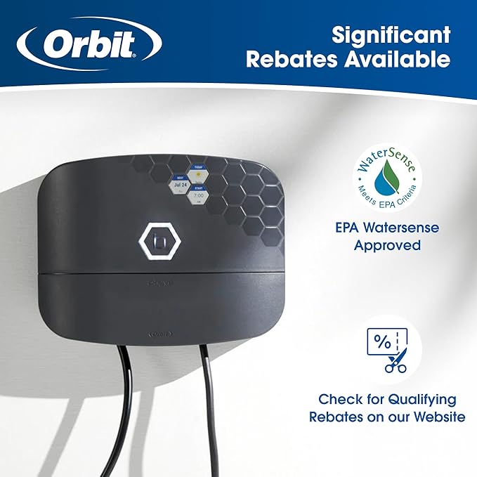 Orbit 57985 B-hyve XR 8-Zone Smart Indoor/Outdoor Sprinkler Controller (Pack of 2)