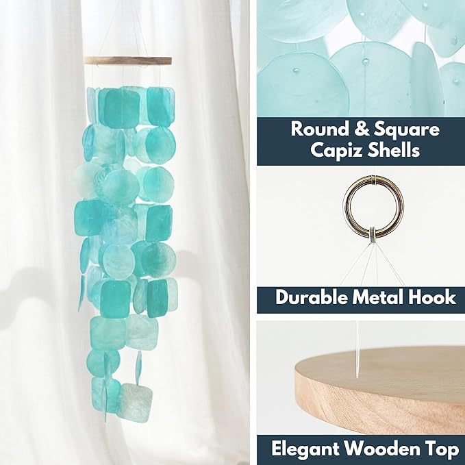 Solange & Frances Wind Chimes for Outside, Gifts for Mom, Gifts for Women who Have Everything, Outdoor Birthday Ideas, Mother's Day Decor Gift