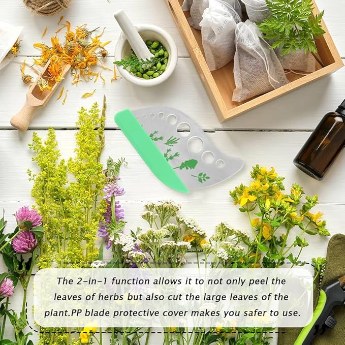Herb Drying Rack 3 Layer Hanging Mesh Net, 2pcs/Set Herb Dryer Hanging Rack with Herb Stripper, Foldable Hanging Mesh Dryer for Buds, Fruits, Vegetables, Fish, Clothes, Doll(White)
