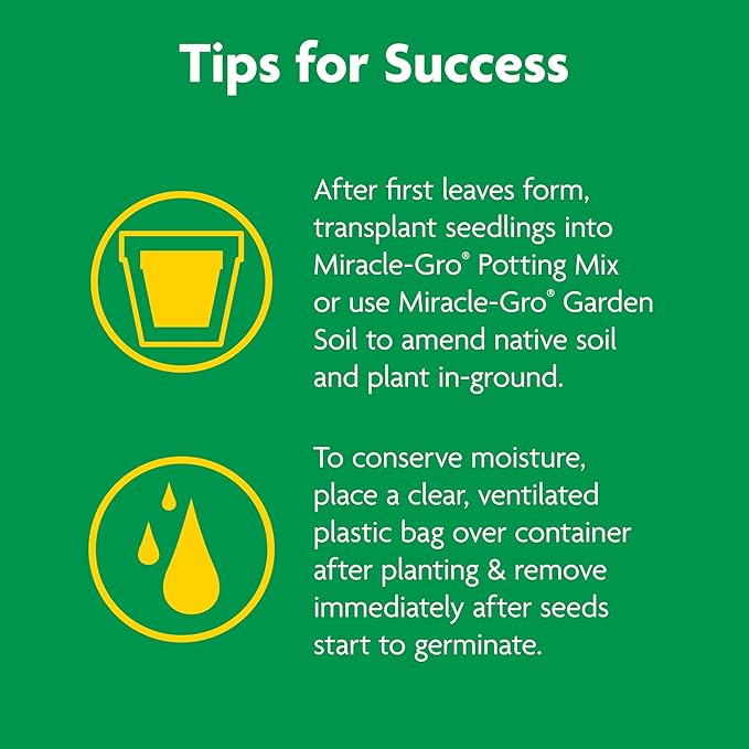 Miracle-Gro Seed Starting Potting Mix, Enriched with Plant Food, For Starting Seeds or Cuttings in Containers, 8 qt., 3-Pack