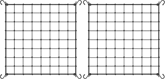 VIVOSUN 4 x 4Ft. Elastic Trellis Netting with 4 Hooks for Climbing Plants, Vegetables, Fruits, and Flowers, 2-Pack