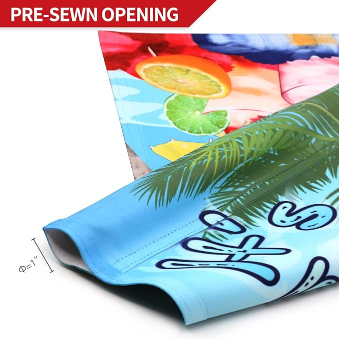 Anley Double Sided Premium Garden Flag, It's 5 o'Clock Somewhere Summer Decorative Garden Flags for Home Decor - Weather Resistant & Double Stitched Yard Flags - 18 x 12.5 Inch