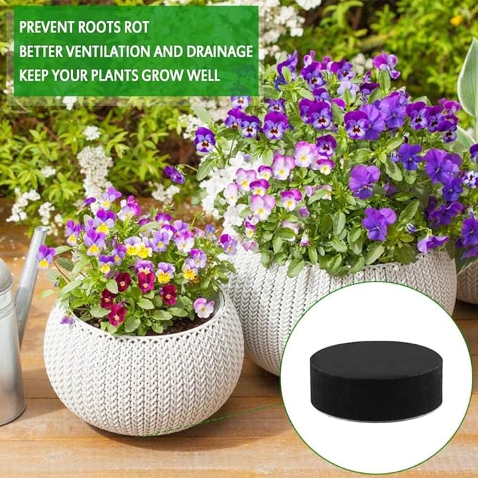 50Pcs Pot Feet Risers Plant Riser Invisible Pot Feet for Indoor/Outdoor Planters Adhesive Pads, Plant Pot Feet for Outdoor Planters