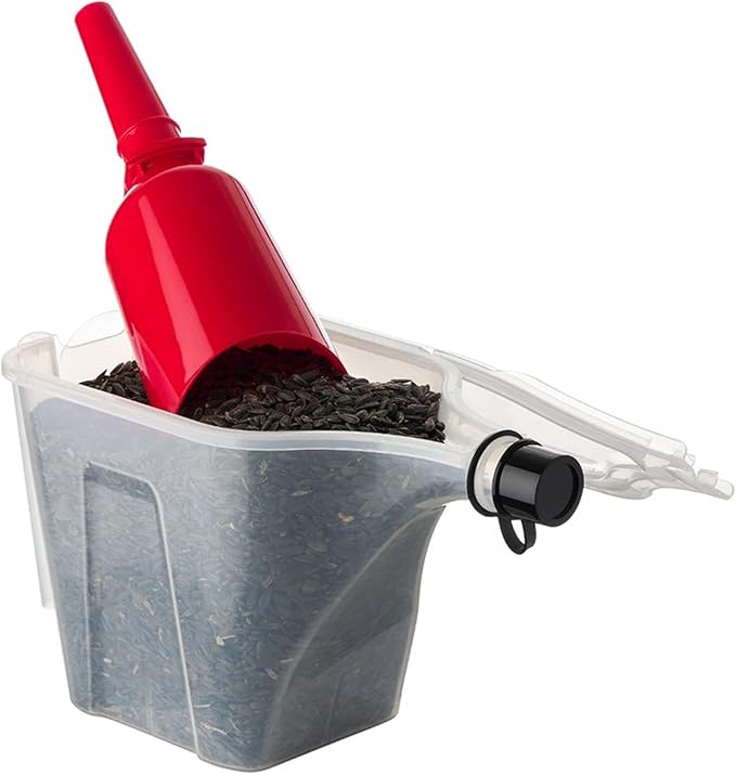 More Birds 3N1 Bird Seed Super Tote and Storage, 5 lb Seed Capacity