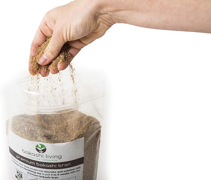Premium Bokashi Composting Starter Kit (Includes 1 Bokashi Bin, 2.2lbs of Bokashi Bran and Full Instructions)
