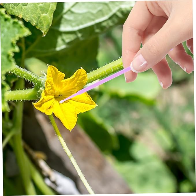 2sets Tree Pollinator Tool Easy to Use for Pear Tree Pollination Vegetable Pollinator Pen Hand Pollination Tools for Bees 20pcs*2