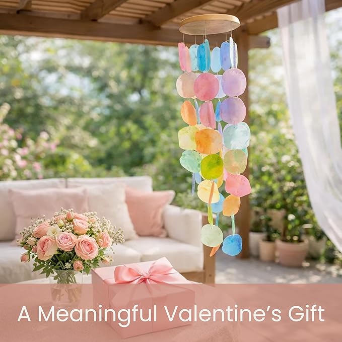 Solange & Frances Garden Decor, Patio Decor, Wind Chimes for Outside,Patio Decorations Outdoor and Front Porch Decor. Unique Gifts for Women, Ideas, Birthday Gifts for Women