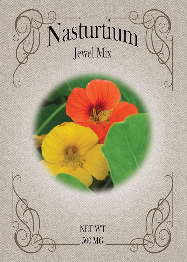 Black Duck Brand Set of Flower Seed Packets! Flower Seeds in Bulk - Great for Creating The Garden of Your Dreams! (25, Nasturtium)