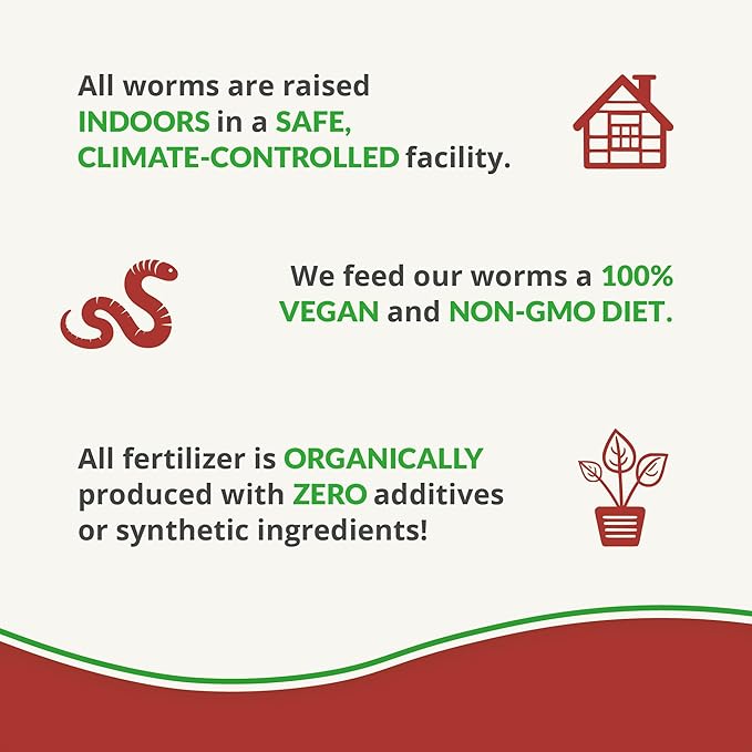 Worm Bliss (8 Qts) - Organic Worm Castings for Plants & Gardening - OMRI-Listed Earthworm Castings for Plants, Vegetables, Flowers, & Potting Soil - Organic Garden Fertilizer Rich in Nutrients