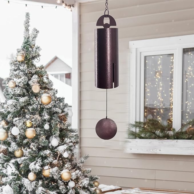 ASTARIN Christmas Wind Chimes for Outside Deep Tone Heroic Christmas Windbell Deep Resonance Serenity Bell Outdoor Decor for Patio,Yard,Porch,Garden Package