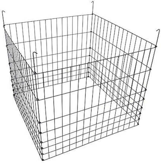 Garden Wire Compost Bin 36x36x30 inches, Black, Garden Bed Fencing