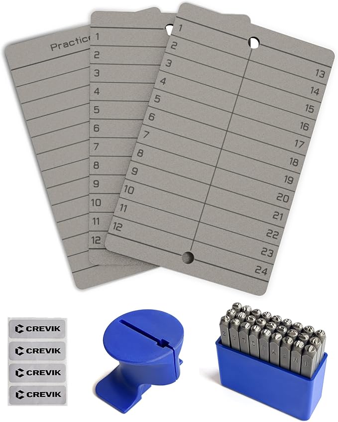 Crypto Seed Phrase Storage - Titanium Seed Phrase Plate and Stamp Set - Offline Cold Wallet for Bitcoin Ethereum for 12-24 Words BIP39 Compatible Wallets (Ledger, Metamask & More)