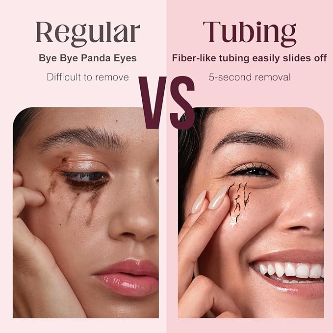 Unidollss Tubing Mascara Brown 2Pcs | Volume & Lengthening Lash Extension Effect, No Clumping, Smudge Proof,Long Lasting, Washable & Cruelty Free for Sensitive Eyes, Gluten Free for 30+ Women