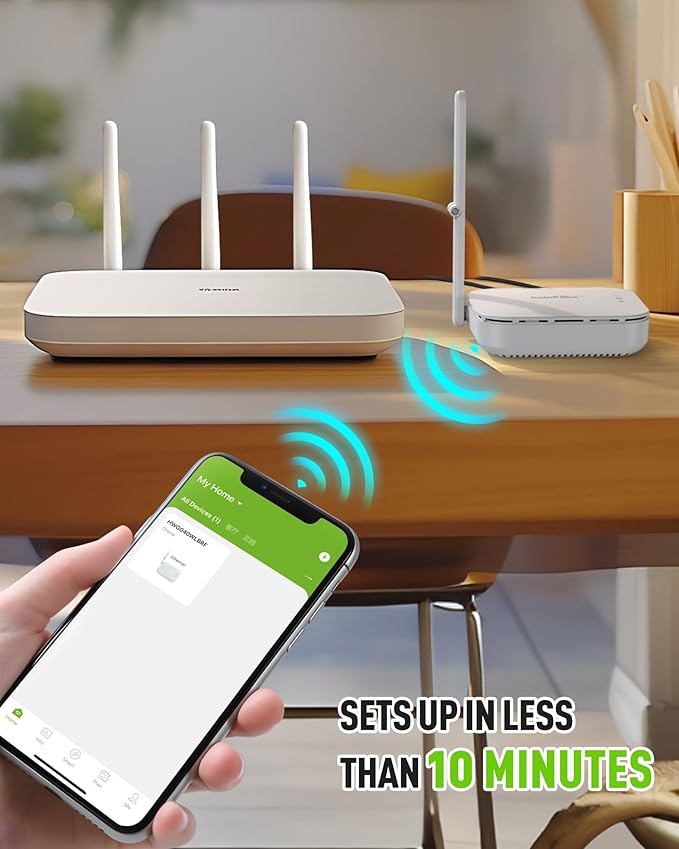 RAINPOINT Ethernet Gateway for WiFi Water Timer, Sprinkler Controller, Smart Hose Timer Valve, Drip Irrigation for Garden, Lawn, and Yard (Support WiFi & Ethernet Connection)