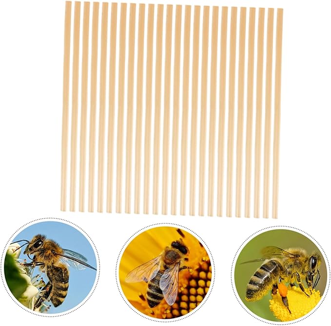 VANZACK 100pcs Straw Bee Nesting Tubes Natural Replacement for Beekeeping Supplies Easy to Install Garden