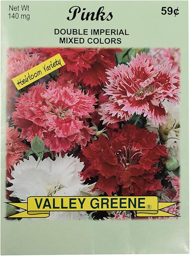 Set of Flower Seed Packets! Flower Seeds in Bulk - Great for Creating The Garden of Your Dreams! (100, Pinks - Double Imperial)