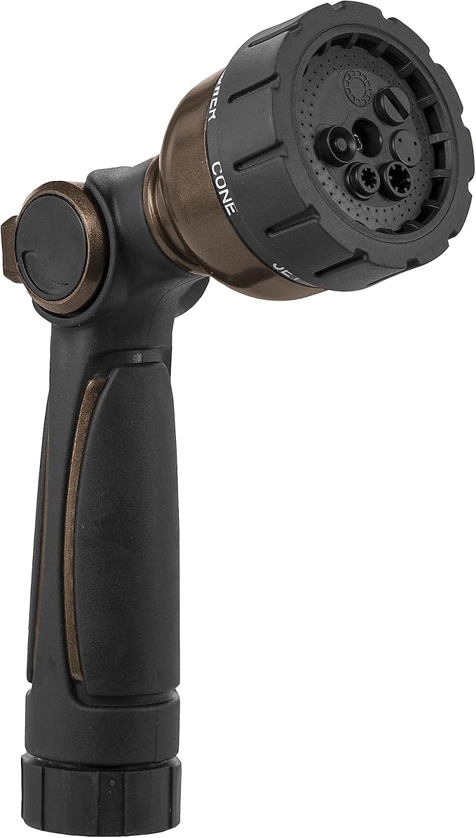 Orbit 26143 7-Pattern Zinc Thumb Control Nozzle w/Swivel