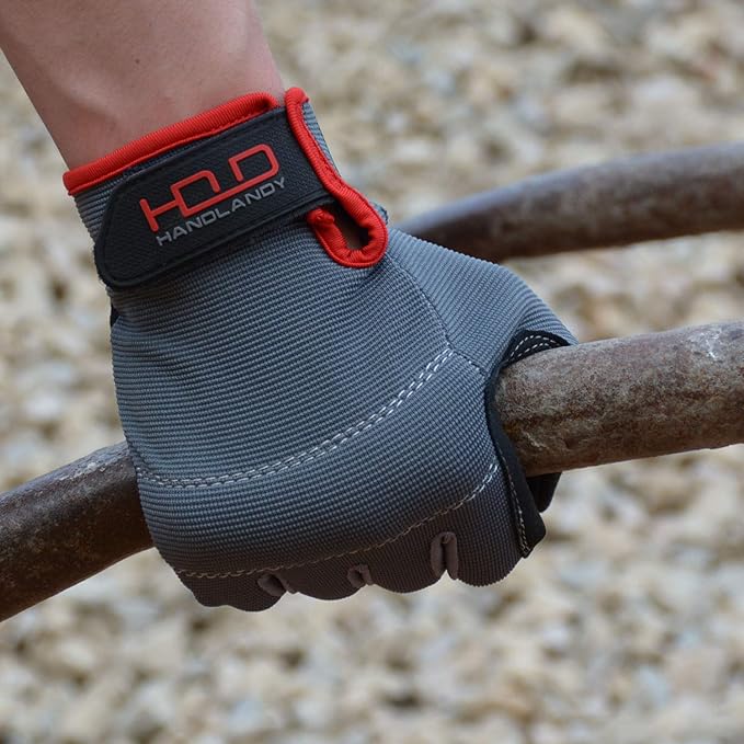 HANDLANDY Work Gloves for Men & Women, Utility Mechanic Working Gloves Touch Screen, Flexible Gardening Gloves for Yard