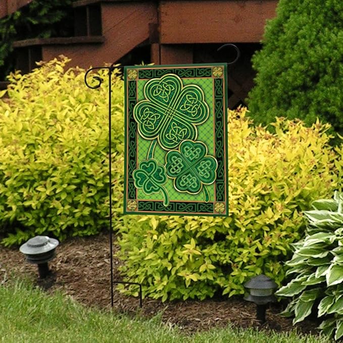 Briarwood Lane Celtic Shamrocks St. Patrick's Day Garden Flag