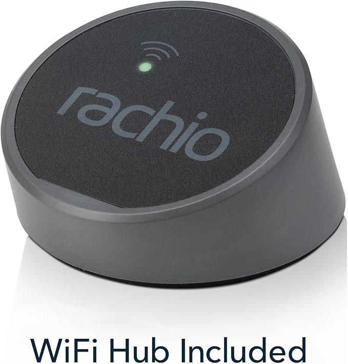Rachio Smart Hose Timer (1 Valve + 1 WiFi Hub) – App-Controlled Outdoor Faucet Timer, Quick Install & Scheduling, Expandable System