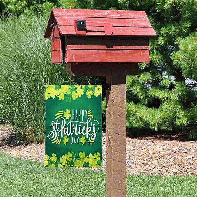Valentine Garden Flag St Patricks Day Garden Flag Easter Garden Flags 3 Pack Outdoor Decorations for Seasonal Home Yard Spring