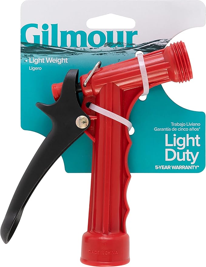 Gilmour Light Duty Garden Hose Nozzle, Water Hose Nozzle for Watering Garden or Lawn