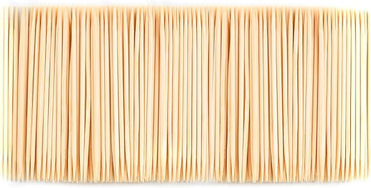 1000 Count Bamboo Toothpicks Barbecue, Fruits And Teeth Cleaning - Round Double-Pointed Wooden Toothpicks, For Appetizers,Olives