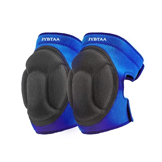 Gardening Knee Pads for Women & Men with Adjustable Non-Slip Straps — Perfect Foam Knee Pads for Work, Garden, Yard, Soft Womens Kneepads for Cleaning Floors, Flooring Installation, DIY, Blue S (1 Pair)