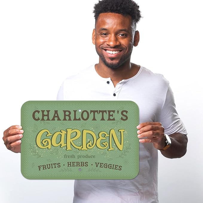 Custom Garden Signs, Holiday Season, Personalized Sign for Garden Decor Sign, 12x18 Inches, Rust Free .063 Aluminum, Fade Resistant, Made in USA by Sigo Signs