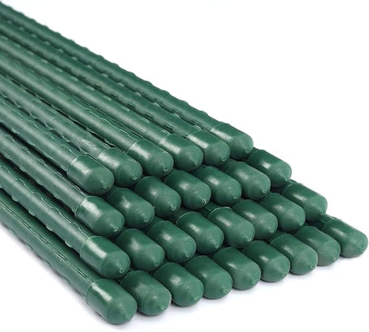 Garden Stakes 24 Inches Steel Plant Stakes Tomato Stakes 2ft Pack of 25