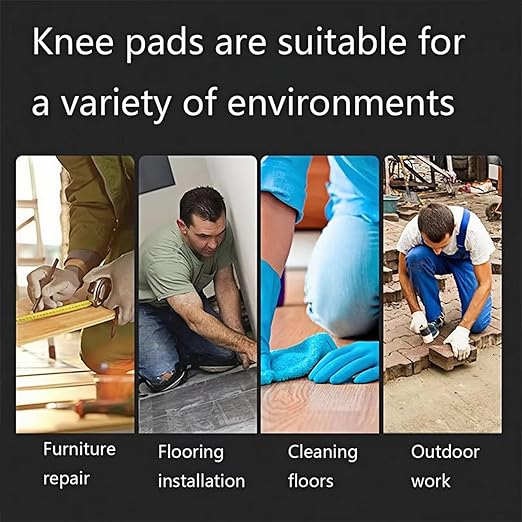 MBHKRRSGardening Knee Pads for Women and Men Lightweight Waterproof Foam Knee Pads for Gardening and Housework with Adjustable Hook'n'Loop Straps (blue)