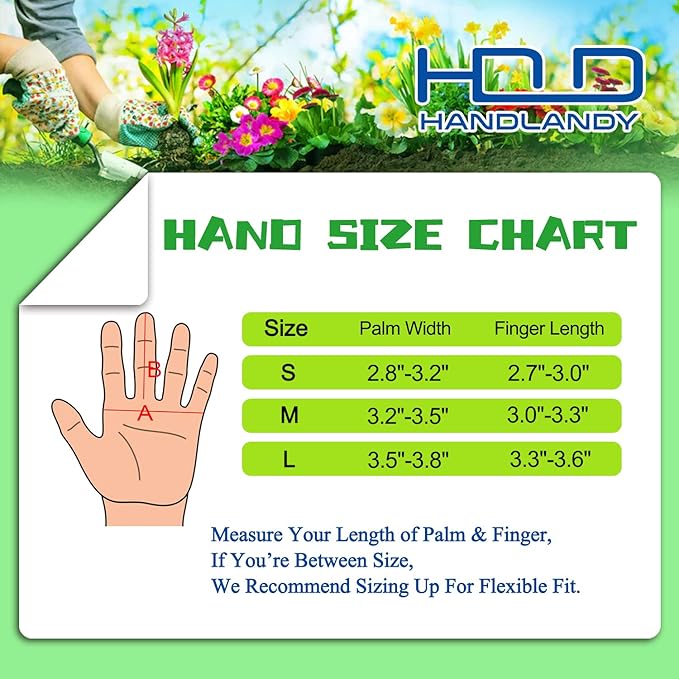 HANDLANDY Long Gardening Gloves for Men & Women, Thorn Proof Rose Pruning Gloves Leather Gauntlets Garden Glove Yard Work Glove (Large, Brown)