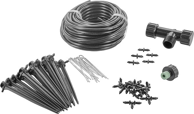 Orbit 91944 Tomato Garden Drip Irrigation System - Complete 10-Plant Watering Kit with Push-Connect Fittings, Water-Saving Design for Vegetables & Garden Boxes