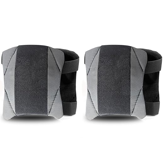 2 Pack Garden Knee Pads for Men Women, Lightweight Waterproof KneePads for Gardening, Anti Slip Leather Foam Padding Kneeling Pads for Flooring and Carpet Cleaning, House work, Gardening Maintain, Knee Protector,Gray