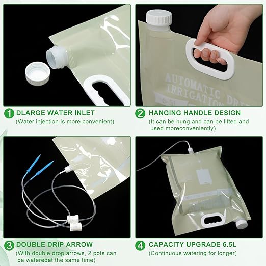 6.5L Automatic Plant Waterer, Dual Water Tube Design, Smart Timer Indoor Plant Watering System, Self-Watering System for Indoor Plants, Auto Watering for Plants & Garden Irrigation (1)