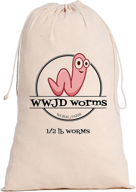 Red Wigglers Composting Worms - 1/2lb Red Worms for Composting - Use on Worm Castings for Plants, Garden, Worm Farm & Compost Starter, Easy to Manage