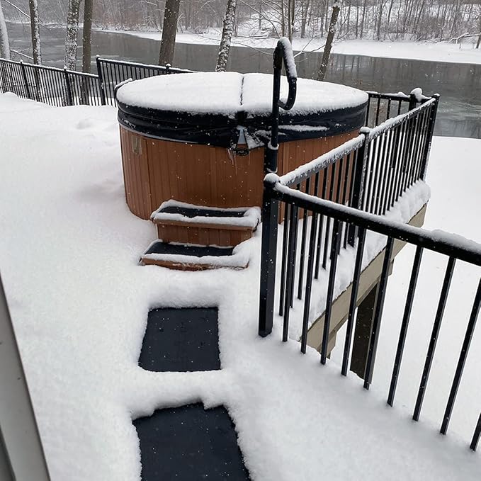 HeatTrak Heated Snow Melting Mats - Heated Outdoor Mats for Walkways - Electric Snow Melting Mats for Decks and Sidewalks - Trusted No-Slip Snow and Ice Melt Heated Sidewalk Mat (20” x 30")