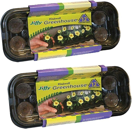 Jiffy 36mm Windowsill Greenhouse (2 Pack)