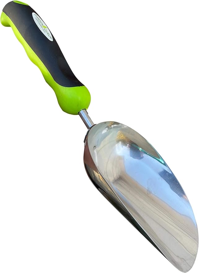 Garden Guru Super Strong Garden Scoop Trowel Shovel Transplanter - Stainless Steel - Rust Resistant - Ergonomic Grip - Perfect Hand Shovel for Gardening Transplanting and Digging - 1 Case (50 Pcs)