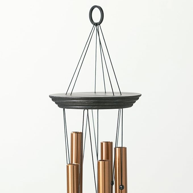 Woodstock Wind Chimes My Butterfly Chime, Bronze Aluminum Tubes, Small 21-Inch, Light Airy Sound Wind Chime for Outdoor Decor for Garden