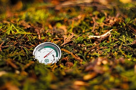 Backyard Compost Thermometer - 20" Stainless Steel Stem - Color-Coded Temperature Zones - 40-180F Range - Monitor Interior Temperatures of Your Compost Bin