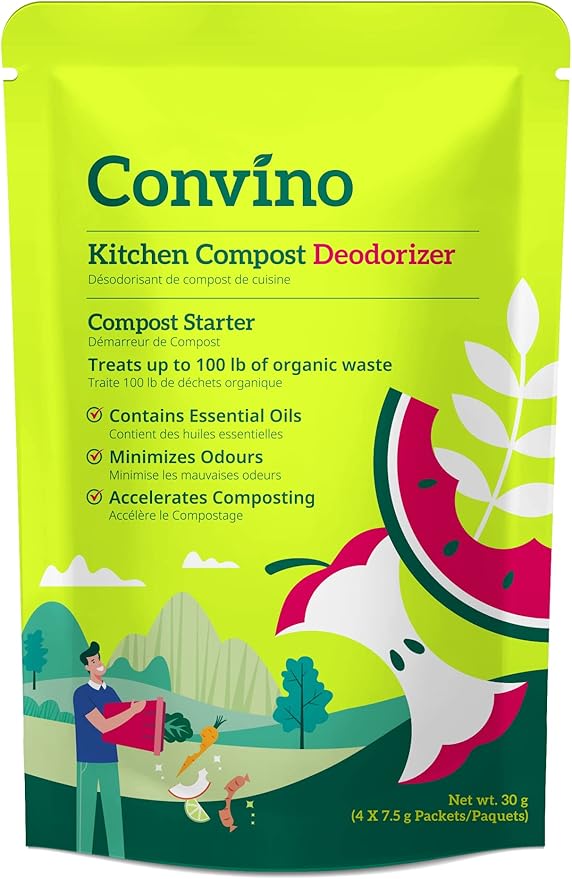 A Compost Starter/Accelerator Which Help to Reduce Kitchen Waste Odor and Convert Yard Waste to Fertile Humus for All Composting Systems. Comes in 1 Package That Contains 4 Packets Inside