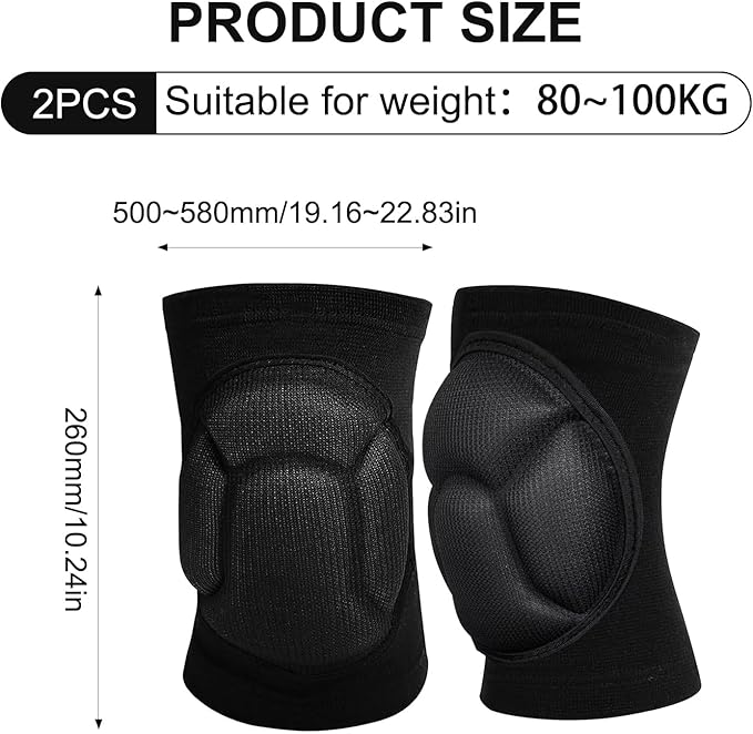 2 Pcs Knee Pads,Knee Pads for Women,Knee Pad,Knee Pads for Men,for Garden, Gardening, House Cleaning, Construction Work, Dancing, Volleyball, Flooring, Climbing, Riding Kneepads.
