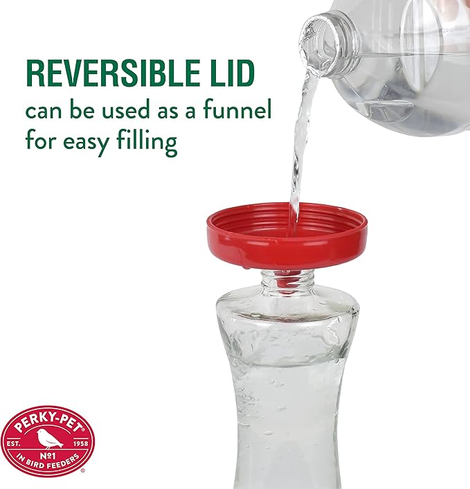 Perky-Pet 476 Glass 20-Ounce Hummingbird Feeder