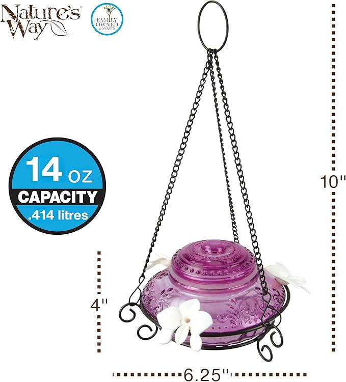 Nature's Way Bird Products ANTHF1 Antique Top-Fill Hummingbird Feeder