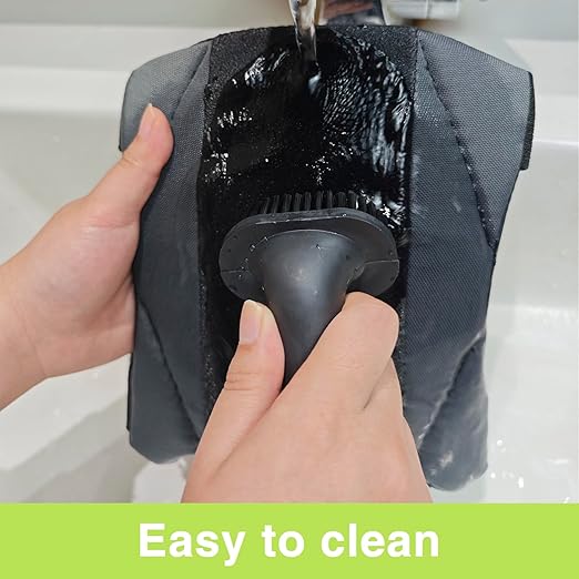 2 Pack Garden Knee Pads for Men Women, Lightweight Waterproof KneePads for Gardening, Anti Slip Leather Foam Padding Kneeling Pads for Flooring and Carpet Cleaning, House work, Gardening Maintain, Knee Protector,Gray