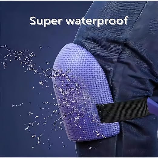 MBHKRRSGardening Knee Pads for Women and Men Lightweight Waterproof Foam Knee Pads for Gardening and Housework with Adjustable Hook'n'Loop Straps (Purple)