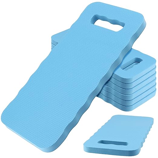 6 Pack Garden Kneeling Pads, 20mm Thick Foam Knee Pad, Kneeler Mat for Long Gardening Hours, Yoga, Prayer and Exercise 16 x 7 x 0.8 Inch, Blue