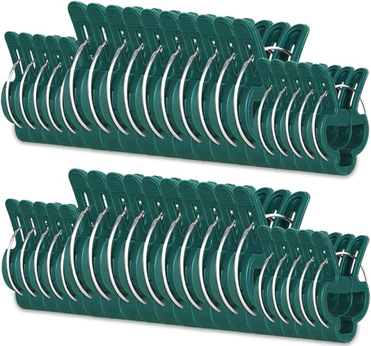 40 Pcs Plant Support Clips,Flower and Vine,Garden Tomato Plant Support Clips for Supporting Stems,Vines Grow Upright Climbing,Tool for Straightening,Tomato Cage,Trellis. 2 Sizes in one Pack